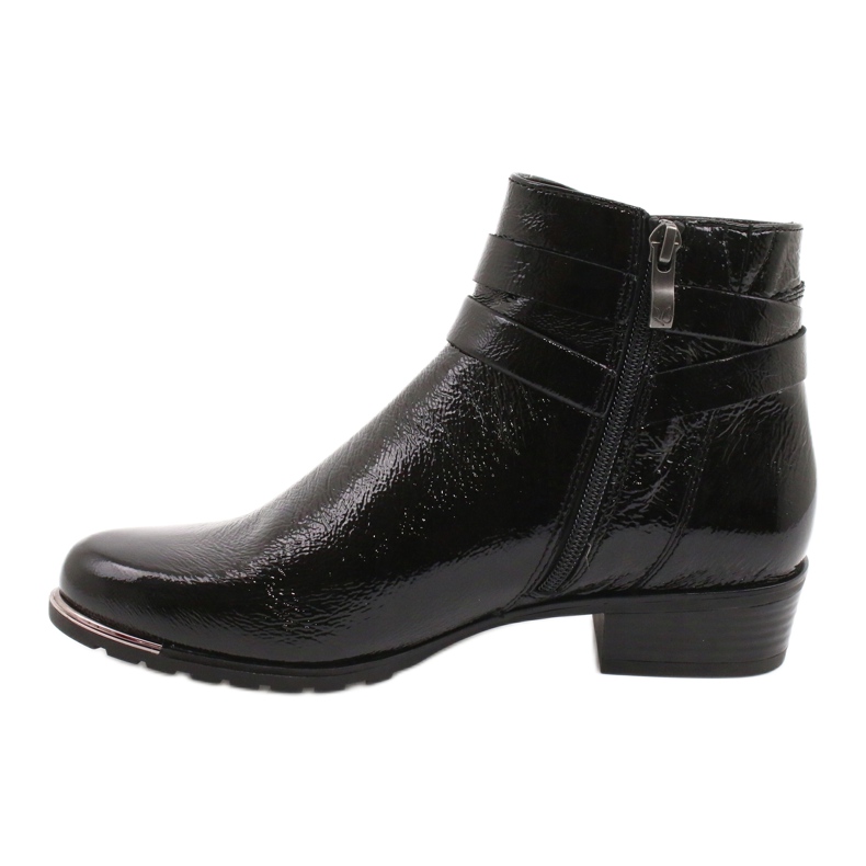 Bottes Femme Caprice Laquées 25309-25 le noir 1