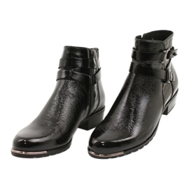 Bottes Femme Caprice Laquées 25309-25 le noir 2
