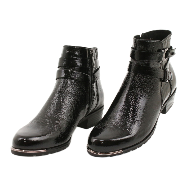 Bottes Femme Caprice Laquées 25309-25 le noir 2