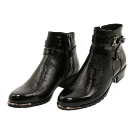 Bottes Femme Caprice Laquées 25309-25 le noir 5