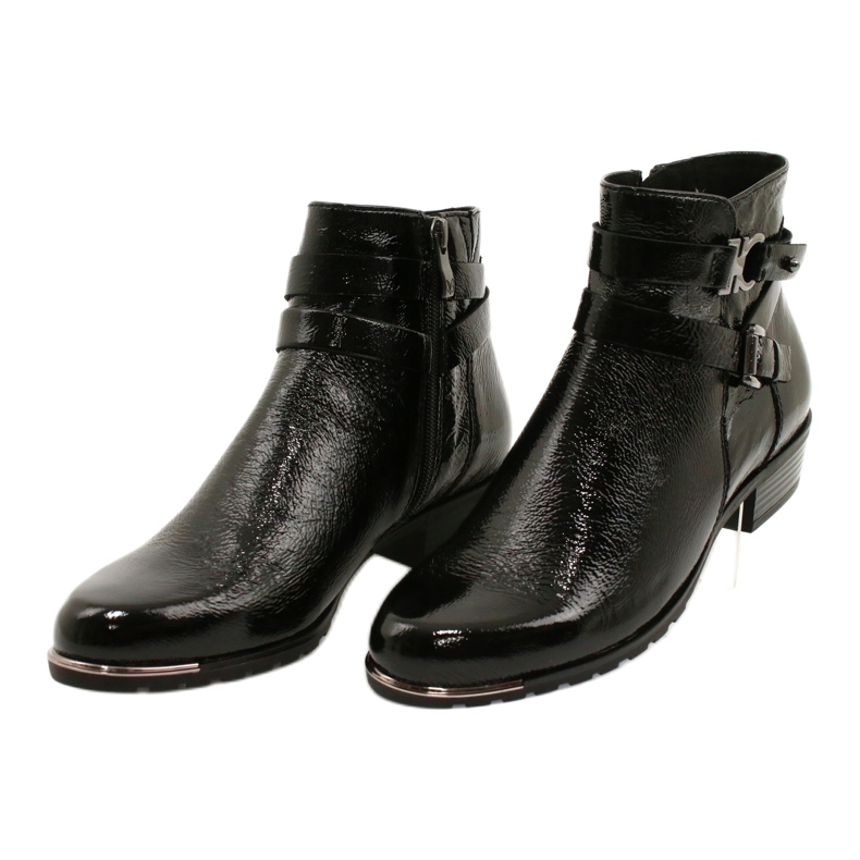 Bottes Femme Caprice Laquées 25309-25 le noir 5