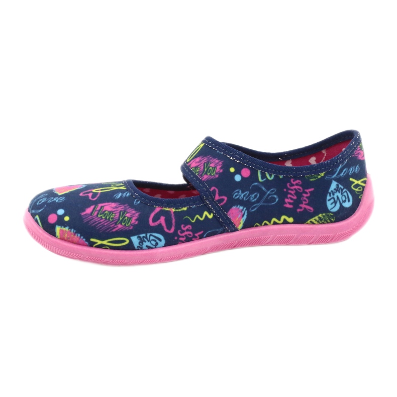 Chaussures pour enfants Befado 945Y431 bleu marin rose multicolore jaune 2