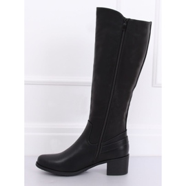 Noir CH1961 Bottines noires à talons 1