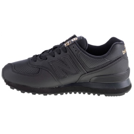 Chaussures New Balance W WL574HNQ noir doré 1