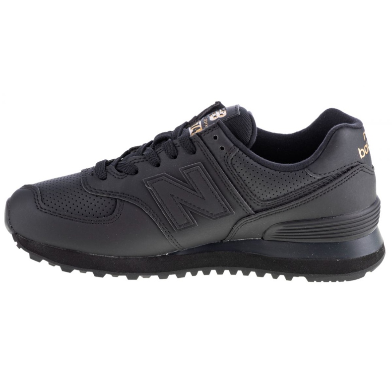 Chaussures New Balance W WL574HNQ noir doré 1