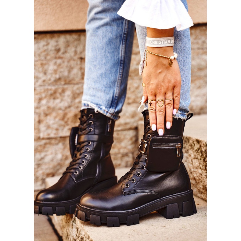 S.Barski Bottes pour femmes sur la plate-forme noir réchauffé Verdem 2