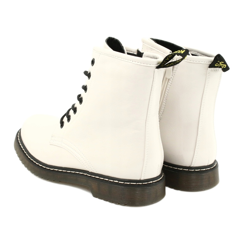 Evento Bottes pour femmes, bottes blanches verni 20BT35-3001 6
