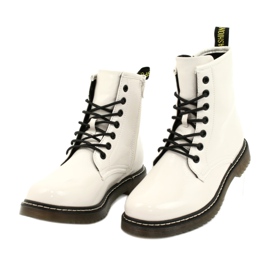 Evento Bottes pour femmes, bottes blanches verni 20BT35-3001 5