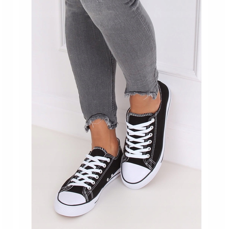 Baskets classiques noires pour femmes JD05 NOIR / BLANC le noir 2
