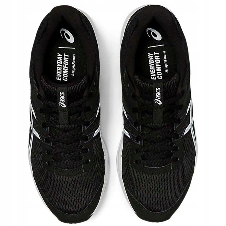 Asics Gel-Contend 6 M 1011A667 003 chaussures de course blanche le noir 1