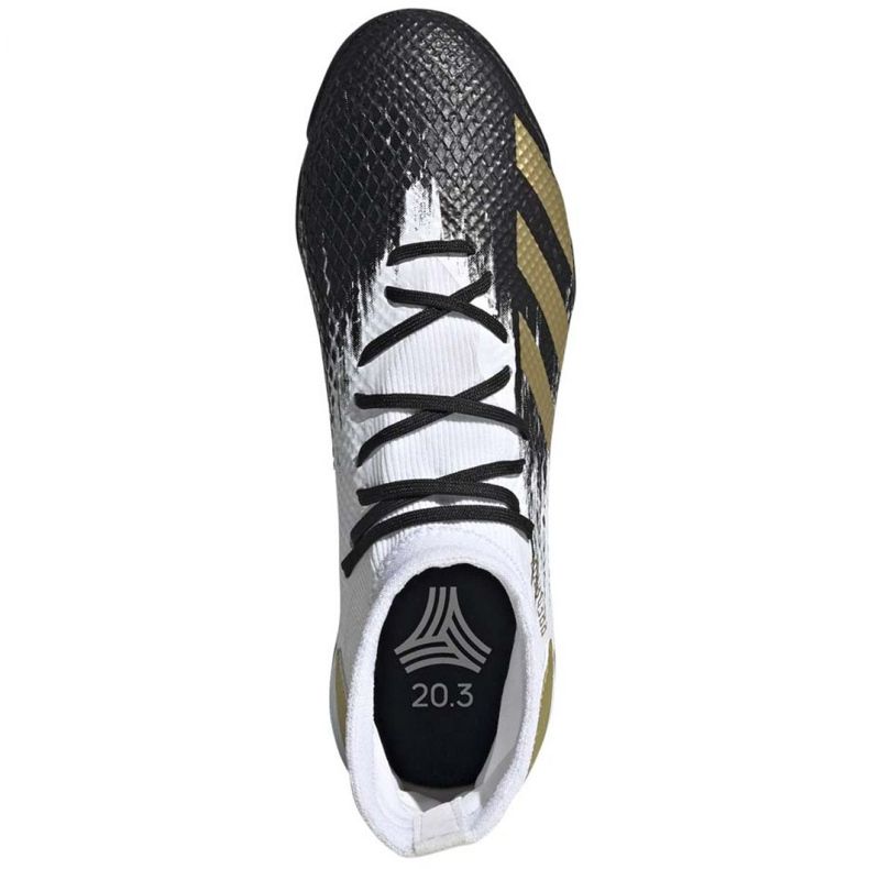 Chaussures de foot Adidas Predator 20.3 M Tf FW9191 le noir blanche 1 Chaussures de foot Adidas Predator 20.3 M Tf FW9191 le noir blanche 1