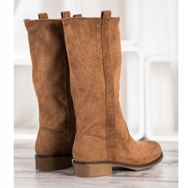 Seastar Bottes en daim à enfiler brun 3