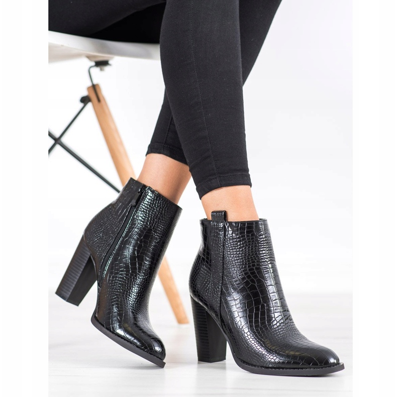 Seastar Bottes en éco-cuir noir 1