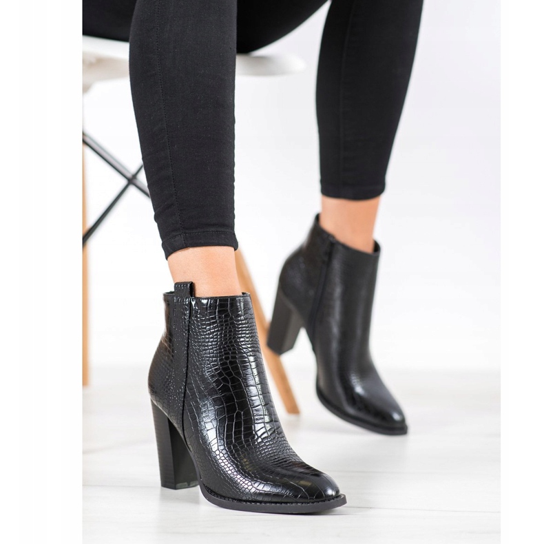 Seastar Bottes en éco-cuir noir 2