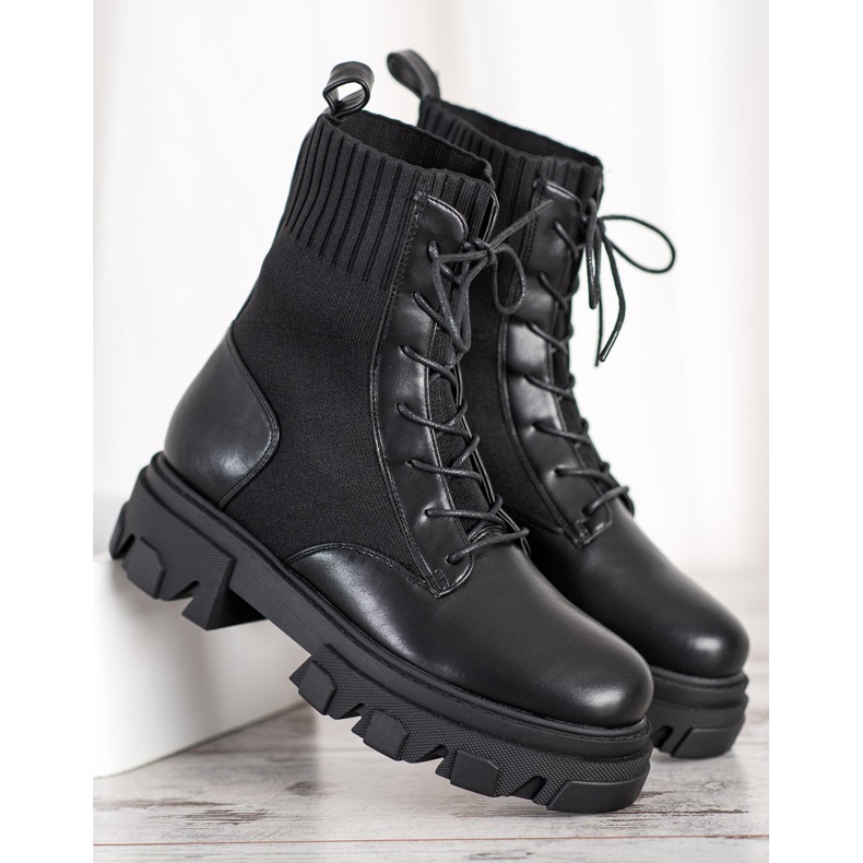 Seastar Travailleurs à la mode sur la plate-forme noir 2