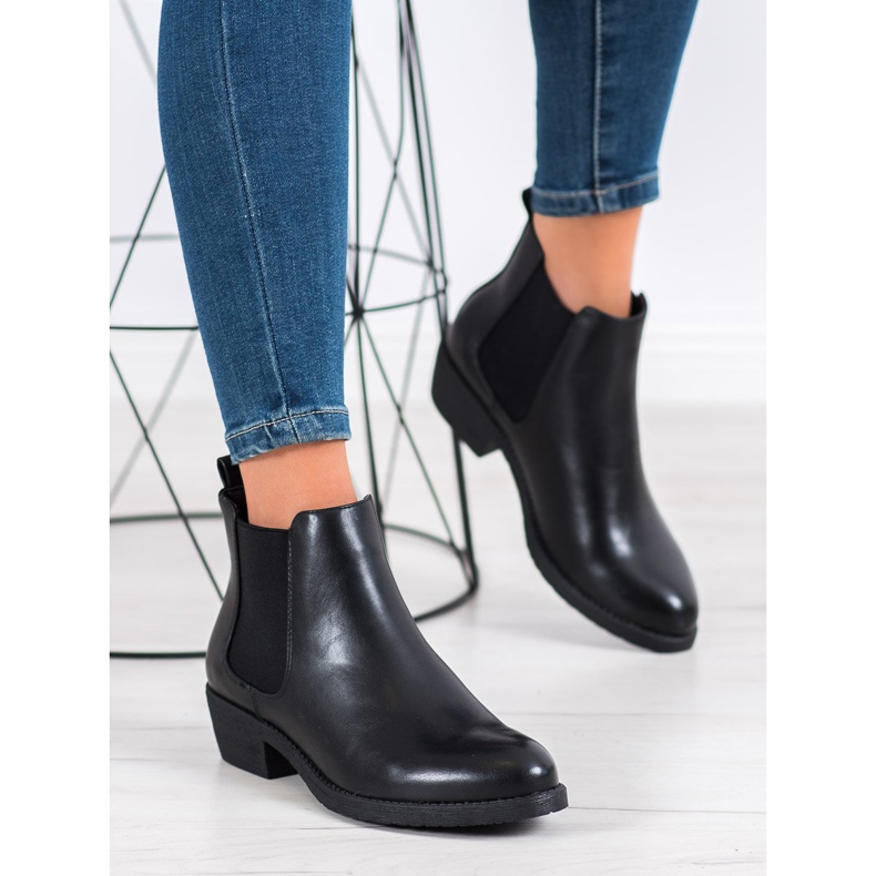 Sergio Leone Bottes à enfiler noires le noir 2