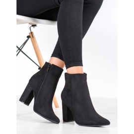 Seastar Bottines En Daim En Spitz le noir 2