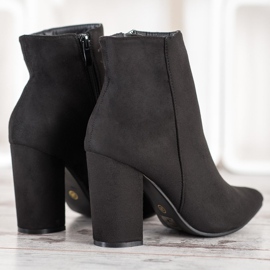 Seastar Bottines En Daim En Spitz le noir 3