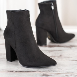 Seastar Bottines En Daim En Spitz le noir 4