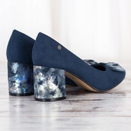 Filippo Escarpins confortables sur un pilier bleu marin bleu 1