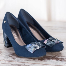 Filippo Escarpins confortables sur un pilier bleu marin bleu 2