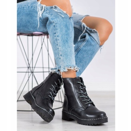 Bottes en cuir classiques MCKEY le noir 1