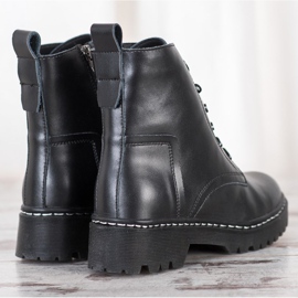 Bottes en cuir classiques MCKEY le noir 2