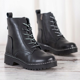 Bottes en cuir classiques MCKEY le noir 3