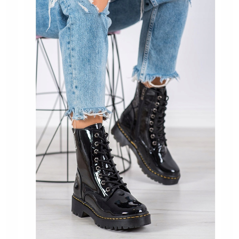 Bottes en cuir MCKEY noir 2