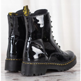 Bottes en cuir MCKEY noir 1