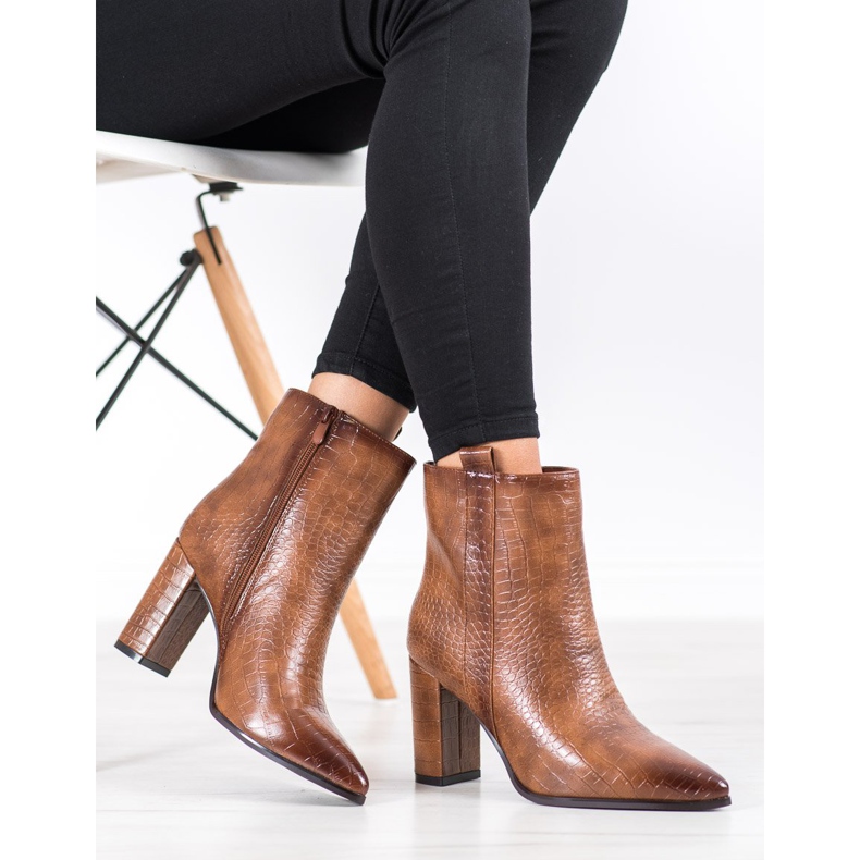 Seastar Bottes élégantes avec un motif brun 1