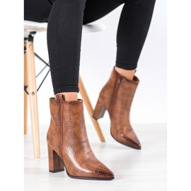 Seastar Bottes élégantes avec un motif brun 5