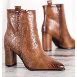 Seastar Bottes élégantes avec un motif brun 3
