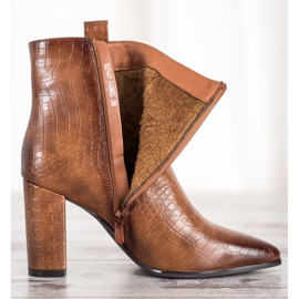 Seastar Bottes élégantes avec un motif brun 4