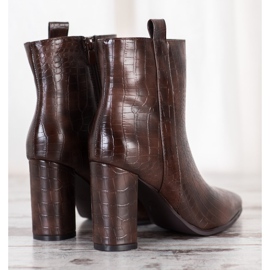 Seastar Bottes élégantes avec un motif brun 2