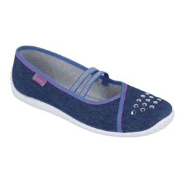 Chaussures pour jeunes Befado 345Q164 bleu marin 1