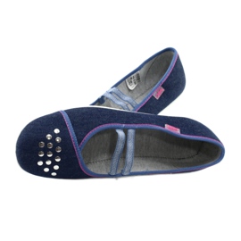 Chaussures pour jeunes Befado 345Q164 bleu marin 5