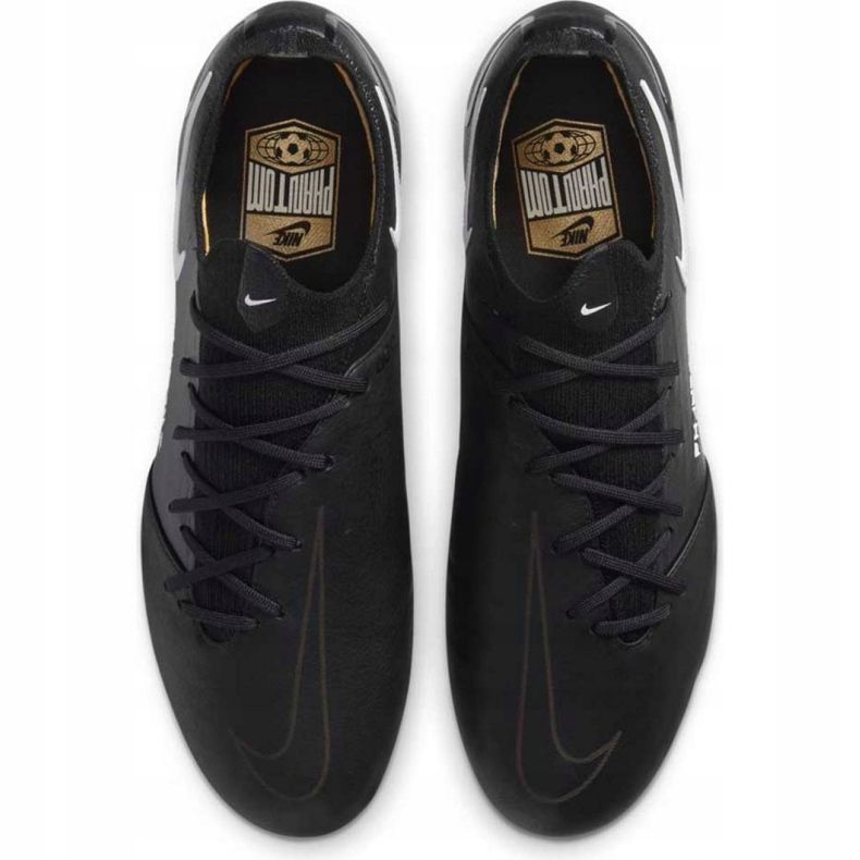 Nike Phantom Gt Tc Elite M Fg CK8444 017 chaussures de football noir noir 1