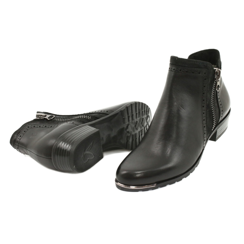 Bottes Caprice pour femmes peigne noir 25403-25 922 3