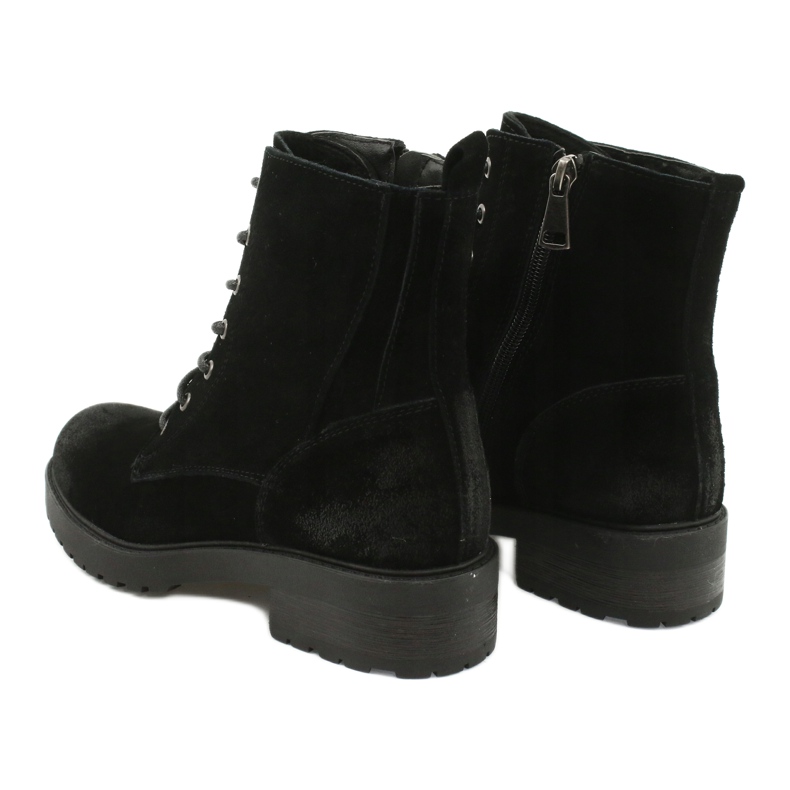 American Club Bottes américaines en daim noir 4