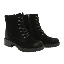 American Club Bottes américaines en daim noir le noir 5