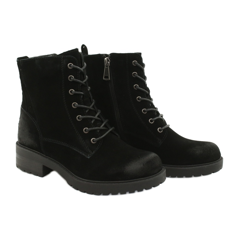 American Club Bottes américaines en daim noir 5