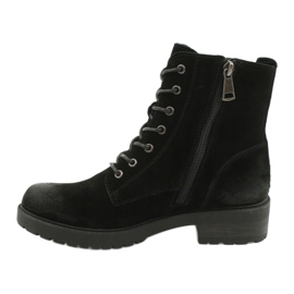 American Club Bottes américaines en daim noir le noir 1