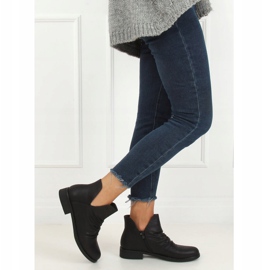 Bottes noires avec une face découpée noir ST-22P Noir le noir 3