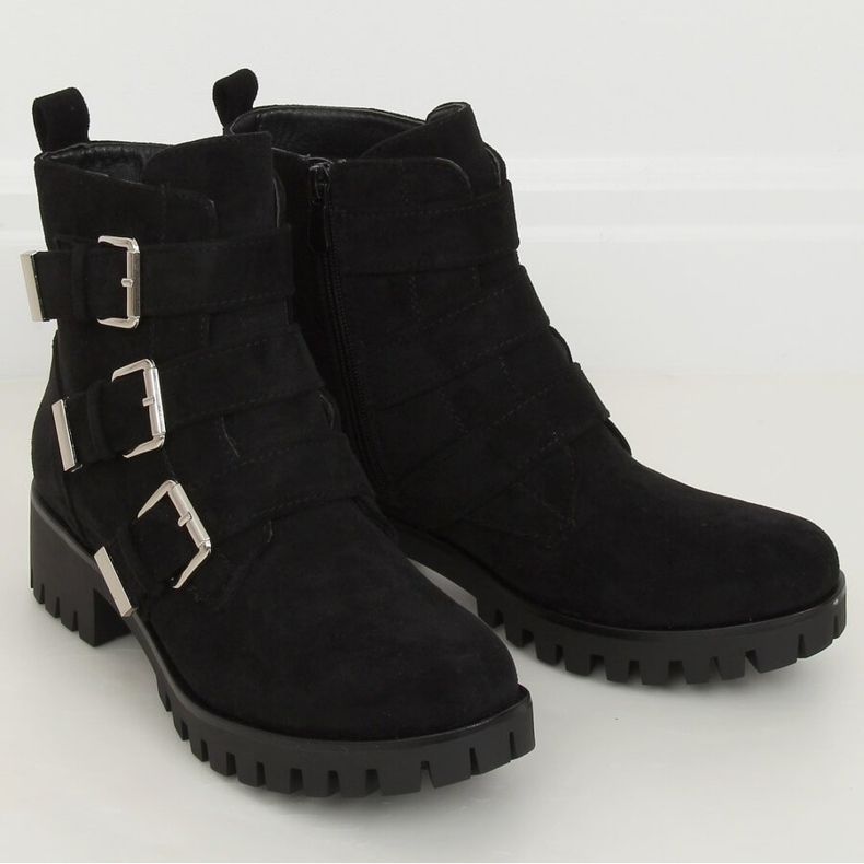 Black XJ-08 Bottes noires sur le protecteur 1
