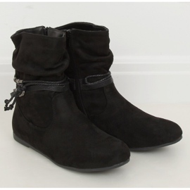 Bottines femme noires noir DH28 Noir le noir 2