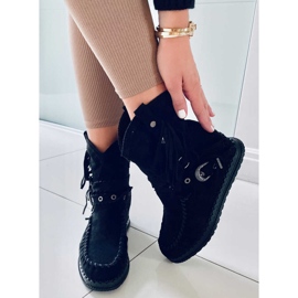 Bottines noires style bohème ST-17P Noir le noir 1