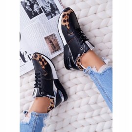 Chaussures Sport Femme Motif Léopard Noir Fippo multicolore 1