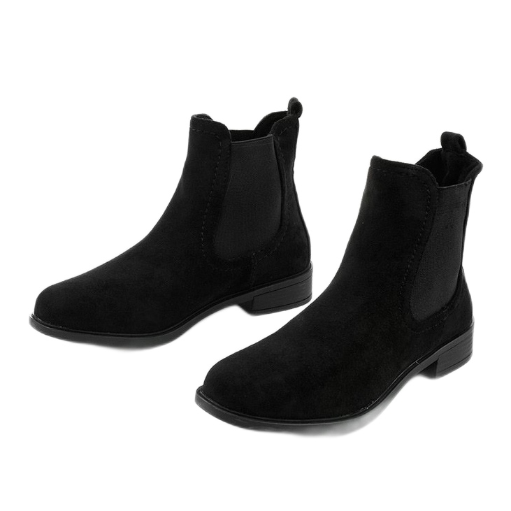 Bottines noires à enfiler Aveley 2
