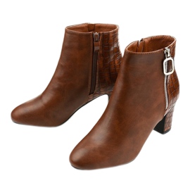 Bottines marron en éco-cuir Caffton brun 2 Bottines marron en éco-cuir Caffton brun 2